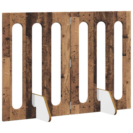 Foldbar hundegård 2 pcs Egetræ 100,5 x 38 x 70 cm