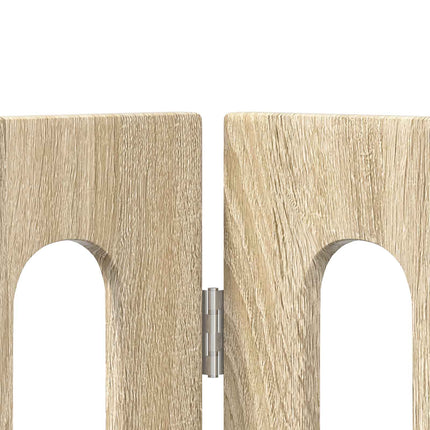Foldbar hundegård 2 stk. Sonoma-eg 100,5 x 38 x 90 cm