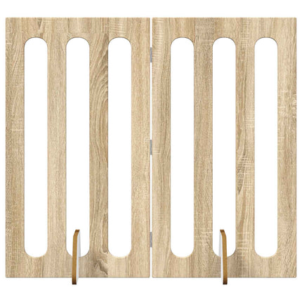 Foldbar hundegård 2 stk. Sonoma-eg 100,5 x 38 x 90 cm