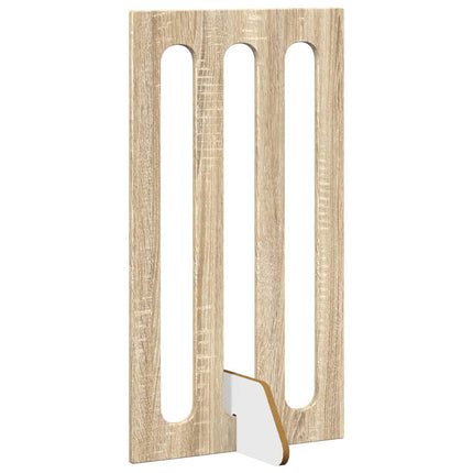 Foldbar hundegård 4 stk. Sonoma-eg 201 x 38 x 90 cm