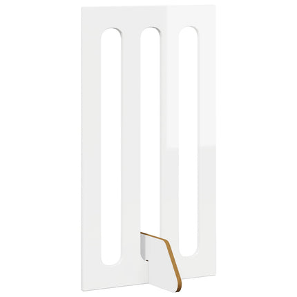 Foldbar hundegård 2 stk. Hvid højglans 100,5 x 38 x 90 cm