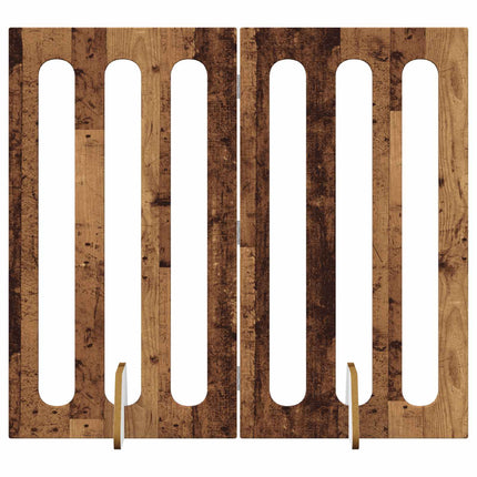 Foldbar hundegård 2 stk. Egetræ 100,5 x 38 x 90 cm