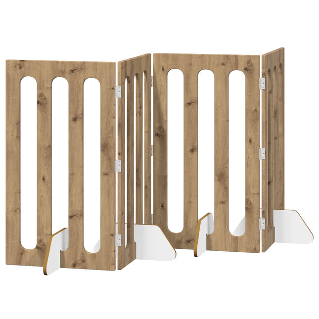 Foldbar hundegård 4 pcs Artisan Eg 201 x 38 x 90 cm