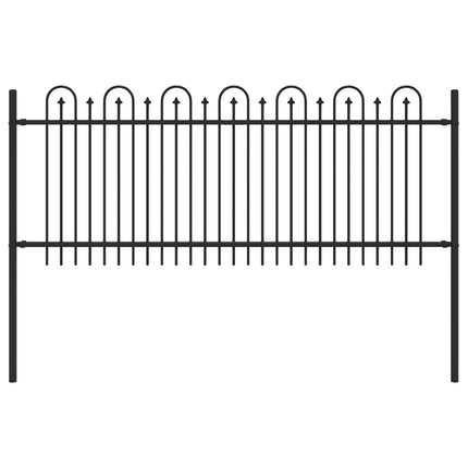 Spike Buehegn DRONTEN 200 x 130 cm Pulverlakeret stål Sort