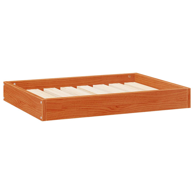 Hundeseng Voks brun 72 x 54 x 9 cm Massivt fyrretræ