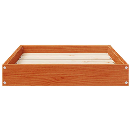 Hundeseng Voks brun 72 x 54 x 9 cm Massivt fyrretræ