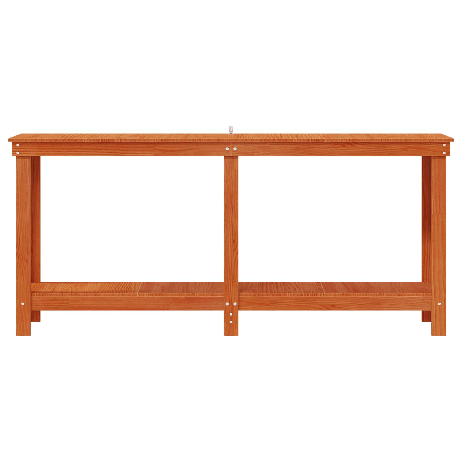 Arbejdsbænk VoksBrun 180 x 50 x 80 cm Massivt fyrretræ