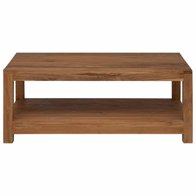 Sofabord Naturfarvet 100 x 50 x 40 cm Massiv Teaktræ