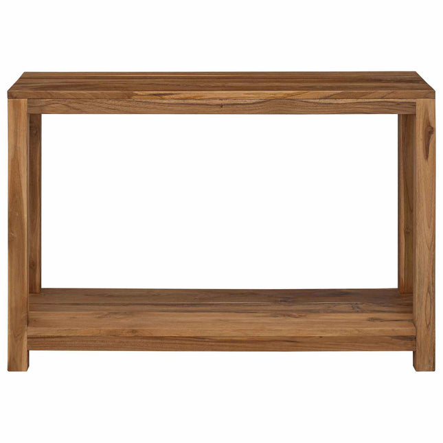 Konsolbord Naturfarvet 110 x 35 x 75 cm Massiv Teaktræ