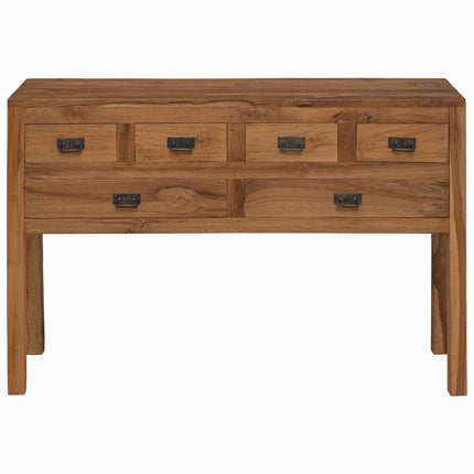 Sideboard Naturfarvet 110 x 35 x 75,5 cm Massiv Teaktræ