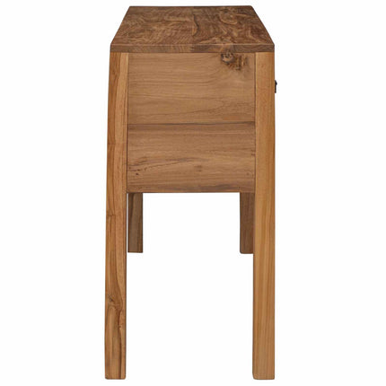 Sideboard Naturfarvet 110 x 35 x 75,5 cm Massiv Teaktræ