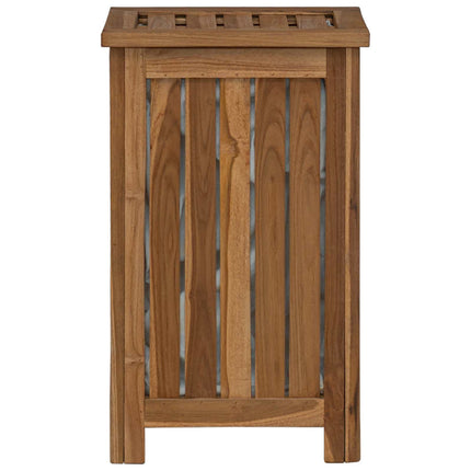 Vaskekurv Naturfarvet 35 x 25 x 60 cm Massiv Teaktræ