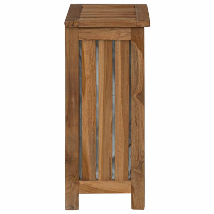 Vaskekurv Naturfarvet 35 x 25 x 60 cm Massiv Teaktræ