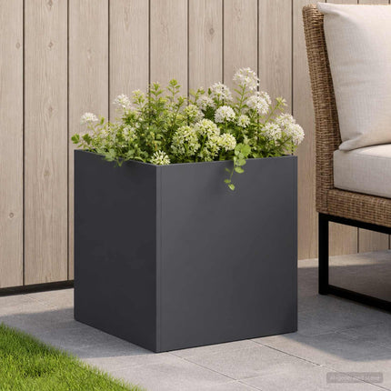 Have Blomsterkrukke Antracit 25 x 25 x 25 cm Koldvalset stål