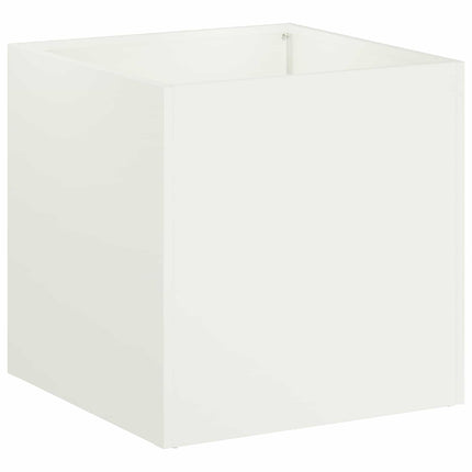 Have Blomsterkrukke Hvid 35 x 35 x 35 cm Koldvalset stål