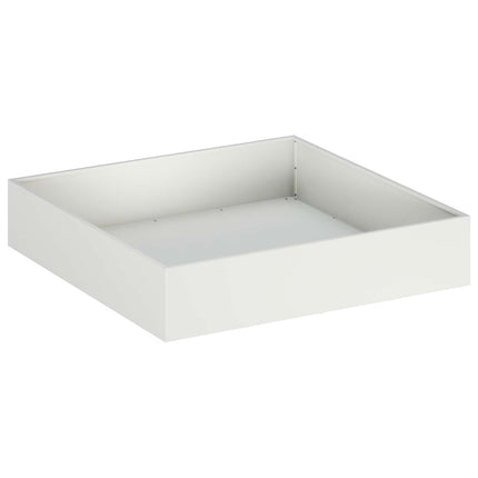Have Blomsterkrukke 2 stk. Hvid 80 x 80 x 20 cm Koldvalset stål
