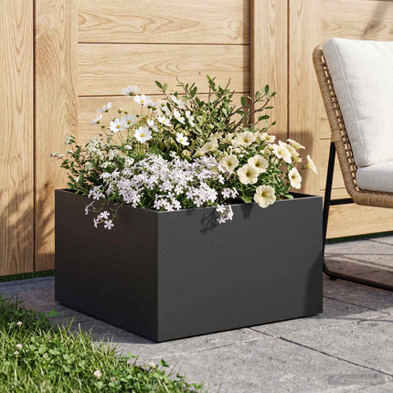 Have Blomsterkrukke Sort 60 x 60 x 30 cm Koldvalset stål