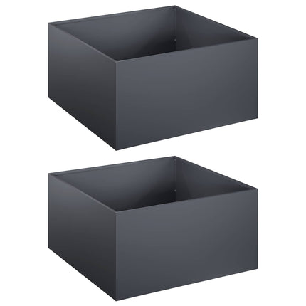 Have Blomsterkrukke 2 stk. Antracit 60 x 60 x 30 cm