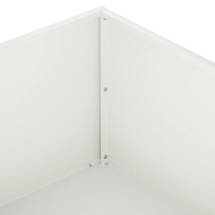 Have Blomsterkrukke 2 stk. Hvid 80 x 80 x 30 cm Koldvalset stål