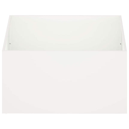Have Blomsterkrukke 2 stk. Hvid 80 x 80 x 40 cm Koldvalset stål
