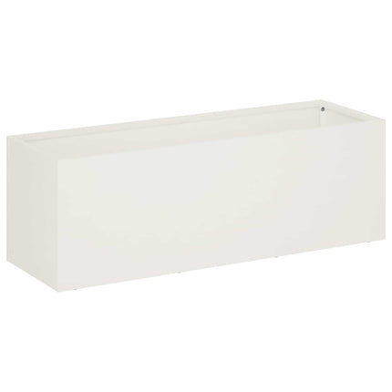 Have Blomsterkrukke 2 stk. Hvid 60 x 20 x 20 cm Koldvalset stål