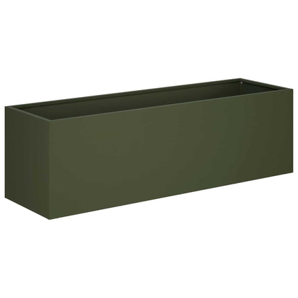 Have Blomsterkrukke Olivengrøn 100 x 30 x 30 cm Koldvalset stål