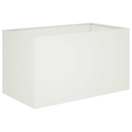Have Blomsterkrukke Hvid 80 x 50 x 50 cm Koldvalset stål