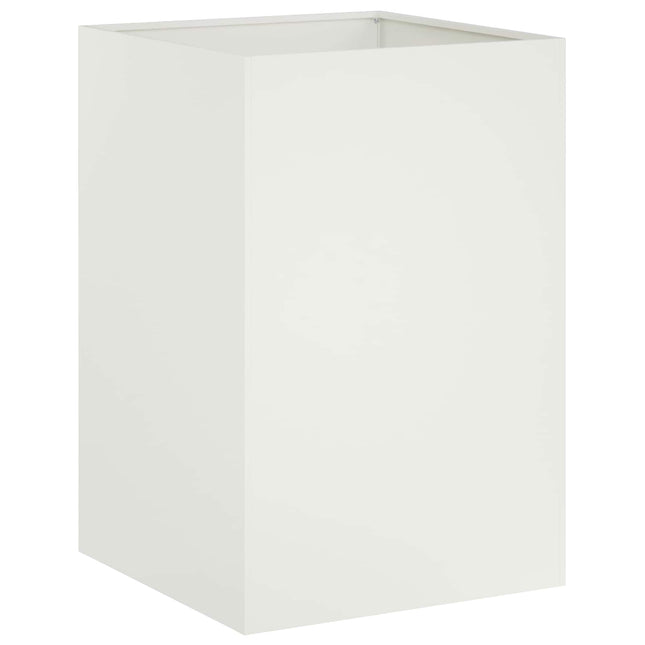 Have Blomsterkrukke Hvid 40 x 40 x 75 cm Koldvalset stål