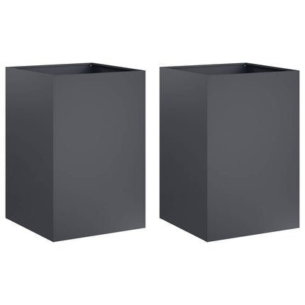 Have Blomsterkrukke 2 stk. Antracit 50 x 50 x 75 cm