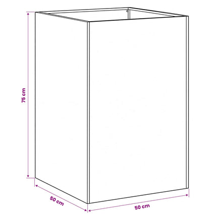 Have Blomsterkrukke 2 stk. Antracit 50 x 50 x 75 cm