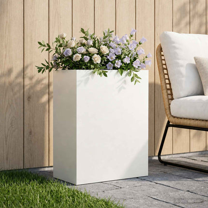 Have Blomsterkrukke Hvid 40 x 20 x 50 cm Koldvalset stål