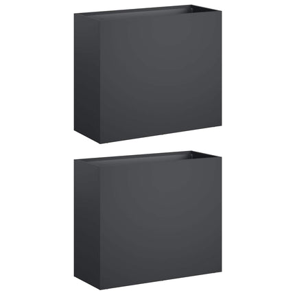 Have Blomsterkrukke 2 stk. Antracit 50 x 20 x 40 cm