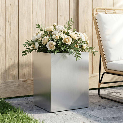 Have Blomsterkrukke Sølv 40 x 30 x 40 cm Galvaniseret stål