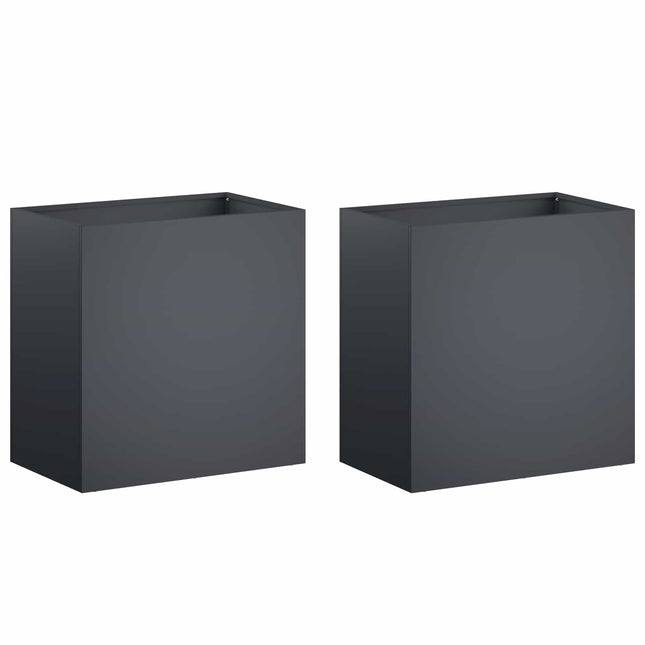 Have Blomsterkrukke 2 stk. Antracit 50 x 30 x 40 cm
