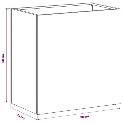 Have Blomsterkrukke 2 stk. Antracit 50 x 30 x 50 cm