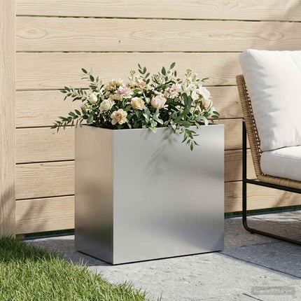 Have Blomsterkrukke Sølv 50 x 30 x 50 cm Galvaniseret stål