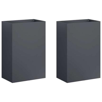 Have Blomsterkrukke 2 stk. Antracit 50 x 30 x 75 cm
