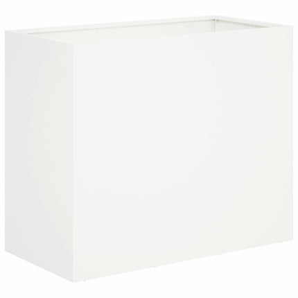 Have Blomsterkrukke 2 stk. Hvid 60 x 30 x 40 cm Koldvalset stål