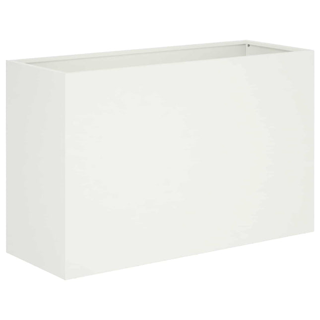 Have Blomsterkrukke Hvid 80 x 30 x 50 cm Koldvalset stål