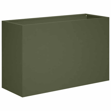 Have Blomsterkrukke Olivengrøn 80 x 30 x 50 cm Koldvalset stål
