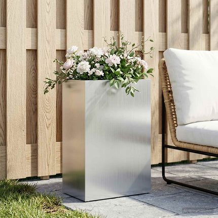 Have Blomsterkrukke Sølv 50 x 40 x 75 cm Galvaniseret stål