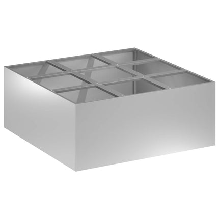 Have Blomsterkrukke Sølv 100 x 100 x 40 cm Galvaniseret stål