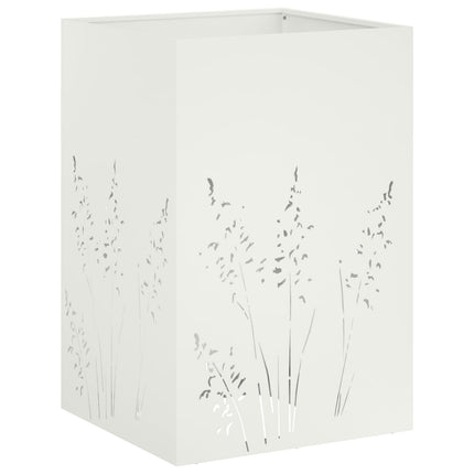 Have Blomsterkrukke Hvid 50 x 50 x 75 cm Koldvalset stål