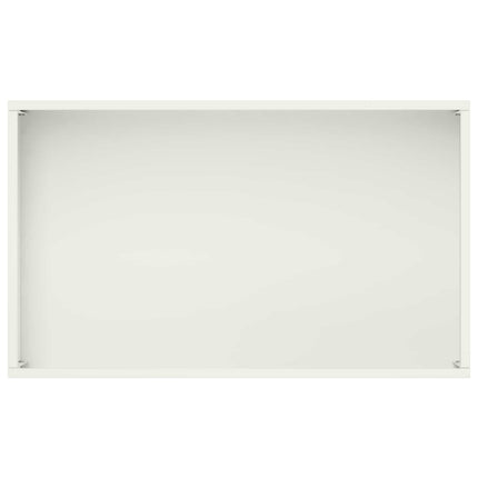 Have Blomsterkrukke 2 stk. Hvid 50 x 30 x 75 cm Koldvalset stål