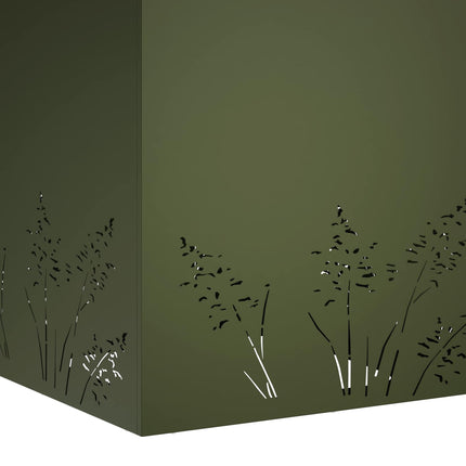Have Blomsterkrukke Olivengrøn 50 x 50 x 49 cm Koldvalset stål