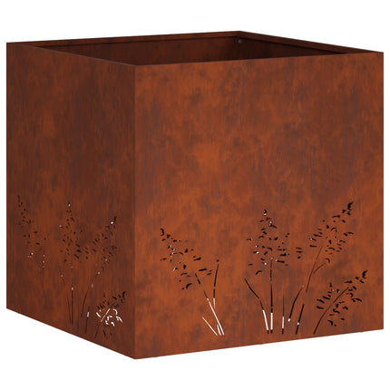 Have Blomsterkrukke 2 stk. Rusten 50 x 50 x 49 cm Cortenstål