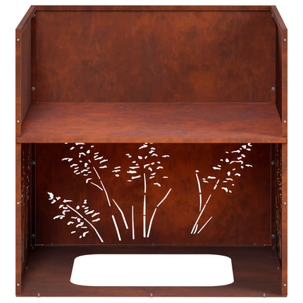 Have Blomsterkrukke 2 stk. Rusten 50 x 50 x 49 cm Cortenstål