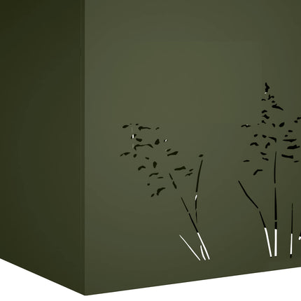 Have Blomsterkrukke Olivengrøn 50 x 30 x 49 cm Koldvalset stål