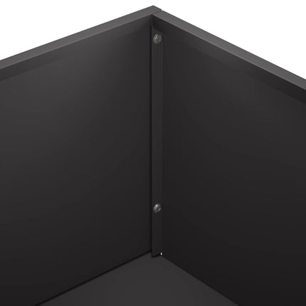 Have Blomsterkrukke Sort 80 x 20 x 49 cm Koldvalset stål