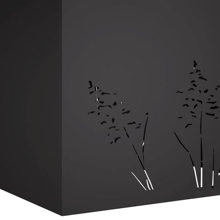 Have Blomsterkrukke 2 stk. Sort 80 x 20 x 49 cm Koldvalset stål